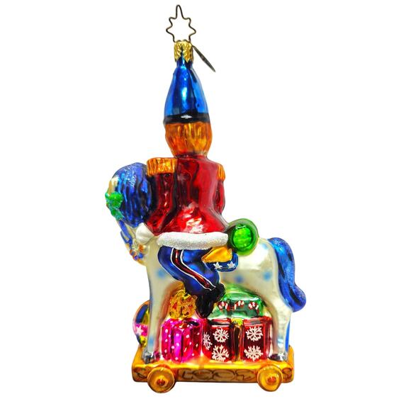 Christopher Radko Christmas Ornament Toy Soldier Riding Rocking Horse - Picture 3 of 7